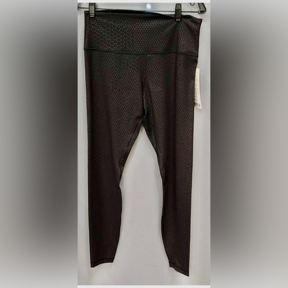 lululemon athletica Pants - Lululemon Athletica Black Patterned Align HR Pants